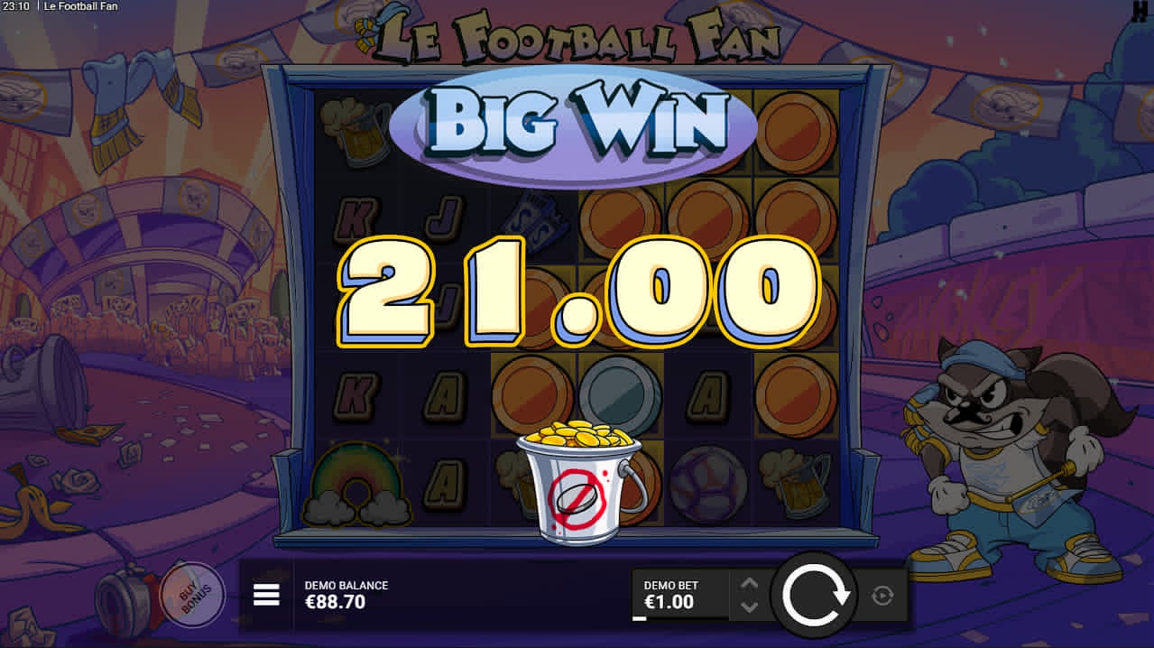 Le Football Fan biggest win