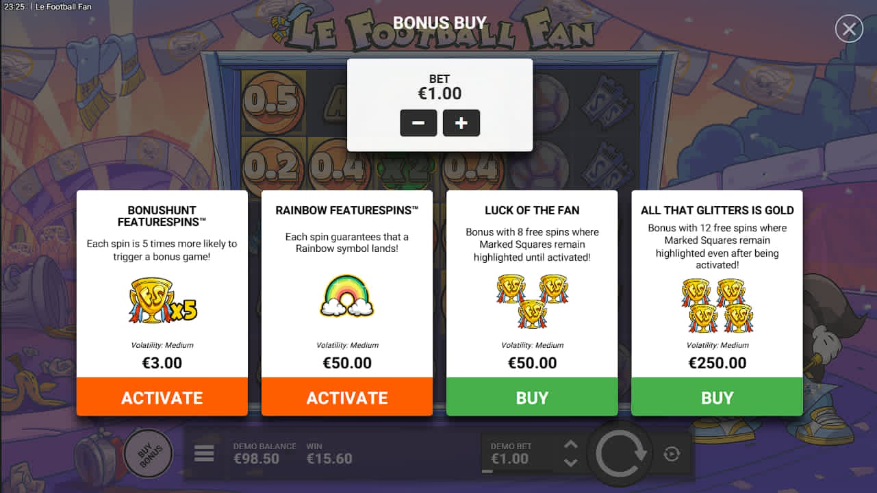 Le Football Fan bonus feature